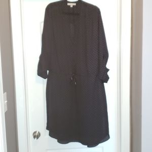 Larry Levine Black and white polka dot dress